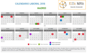 Calendario Laboral 2018