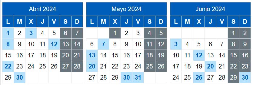 Calendario contribuyente mayo x 3