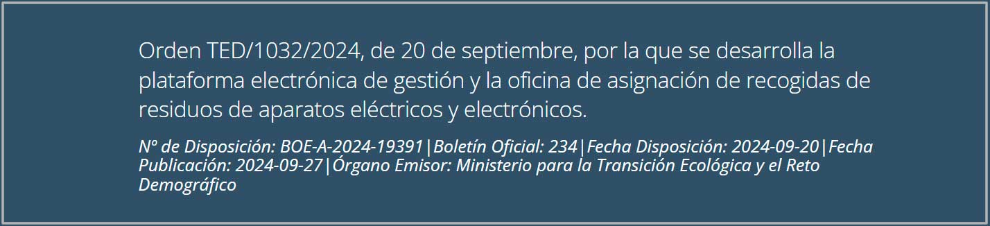 Orden 2024 gesti&oacute;n de residuos BOE 234