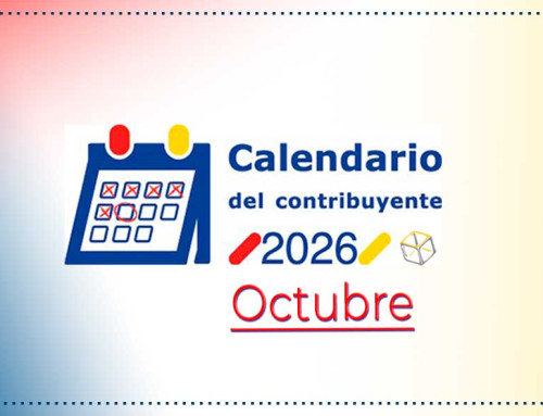 Calendario del contribuyente del mes de octubre 2026