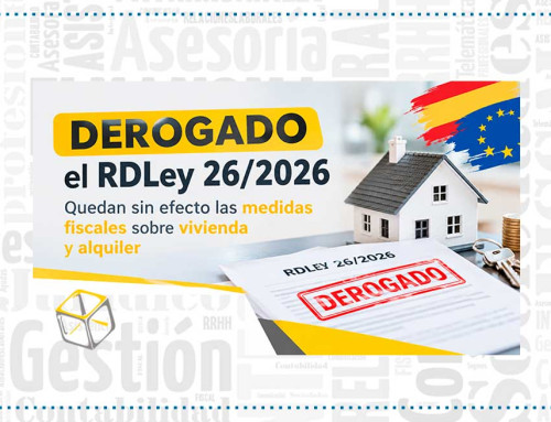 Derogación del Decreto-ley 26/2026 sobre medidas fiscales en vivienda y alquiler